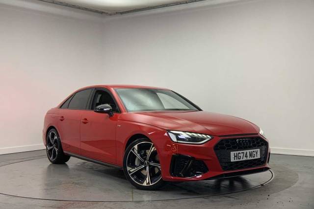 Audi A4 Saloon 2.0 Black Edition 40 TFSI  204 PS S tronic Saloon Petrol Progressive Red Metallic