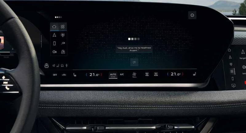 Audi A6 e-tron voice control